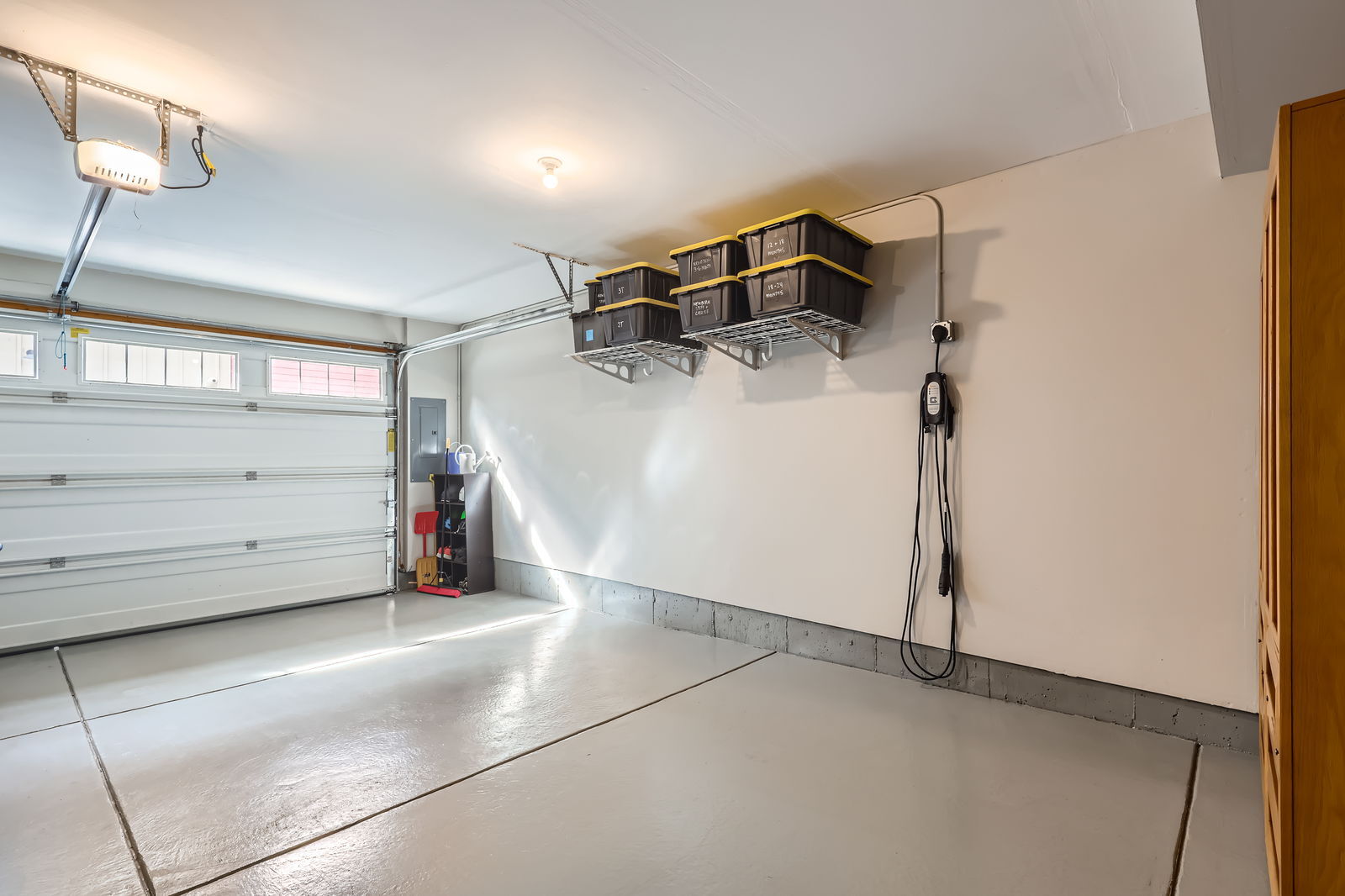 Garage with electric car outlet - 1854 Jules Ln