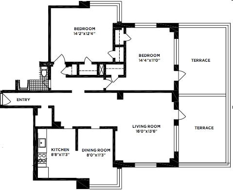 2BR/1BA - 178  Clinton Street