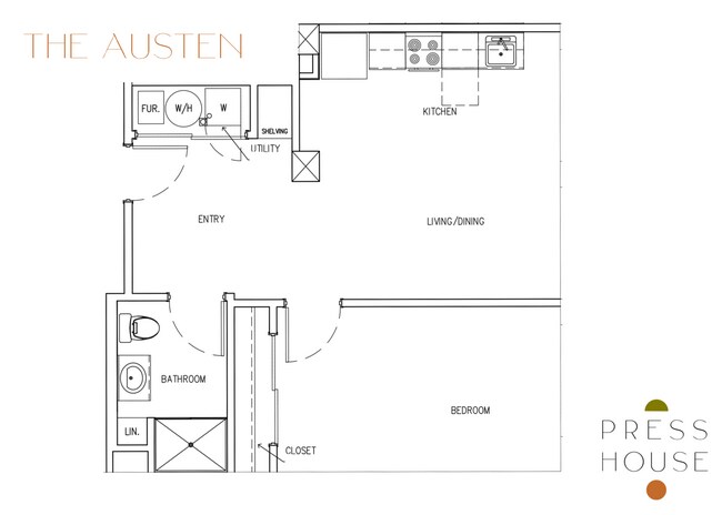 Explore The Austen's sophisticated layout, crafted for modern comfort. - Press House Apartments