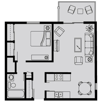 Floorplan - Kensington Woods Apartments