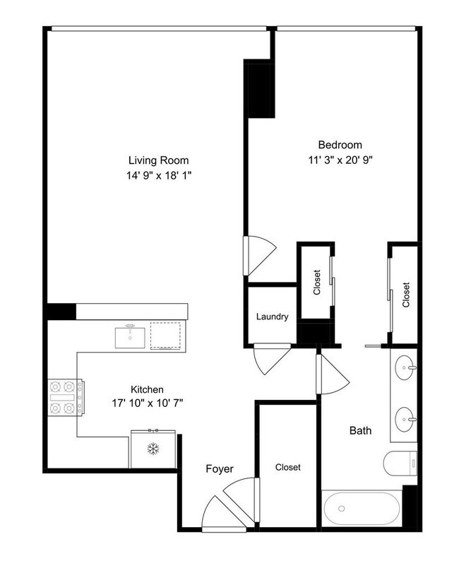 Building Photo - Beautiful 1 Bedroom/1 Bathroom Condo at The 88