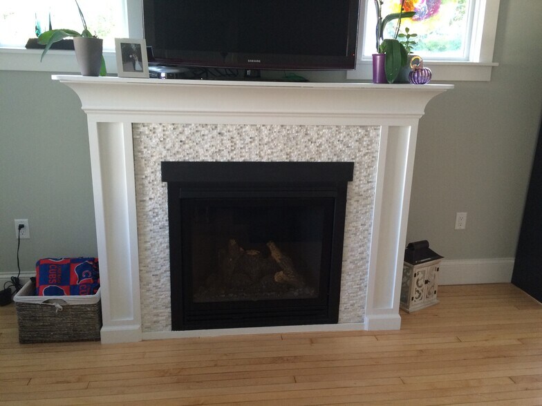 Living room fireplance - 2547 S Shore Dr