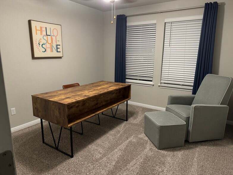 Third bedroom or office that also has a pack and play in the closet and rocking chair - 897 Lone Peak Way