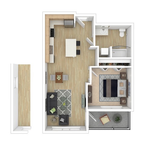 Floorplan - The Noble Apartments