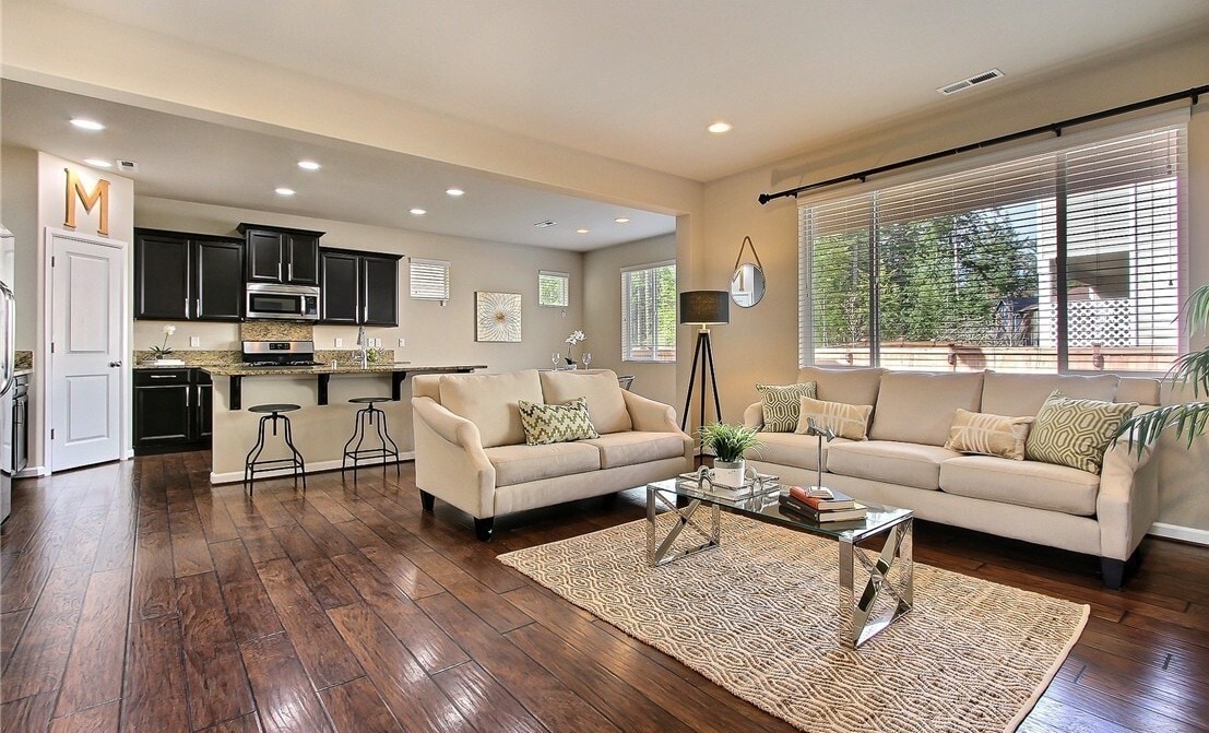 Open living / dining / kitchen - 8840 Jayden Dr NE