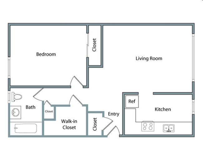 1BR/1BA - South Knoll Apartments