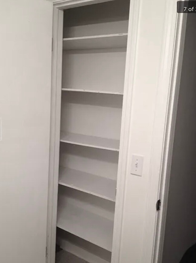 Bathroom linen closet - 77 Atterbury Blvd