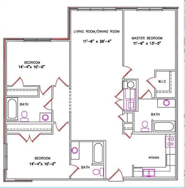 Plan 4 - Chapman Place Apartments