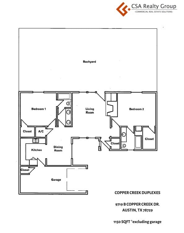 Floorplan - Copper Creek Duplexes