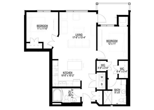 Floorplan - The Legends of Champlin 55+ Apartments
