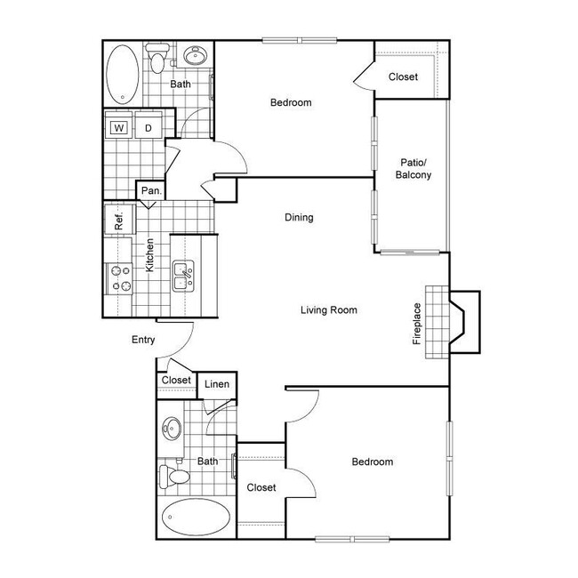 Floorplan - Shadow Bend Apartments