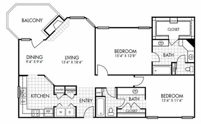 Floorplan - Bent Tree Trails Apartments