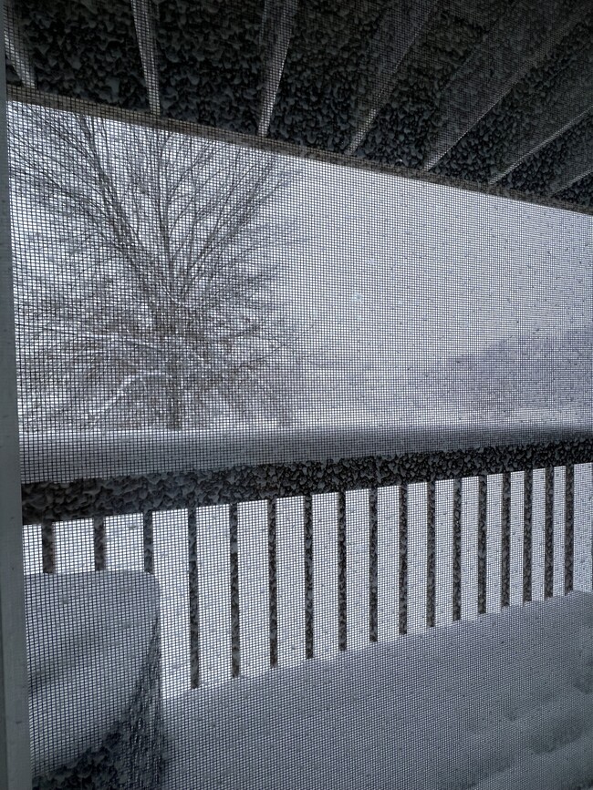 Deck covered in snow - 2601 Westwinds Dr