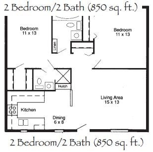 Two Bedroom in Albuquerque SE near UNM - Somerset Park