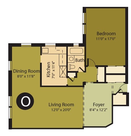 1BR/1BA - Edgerton Apartments