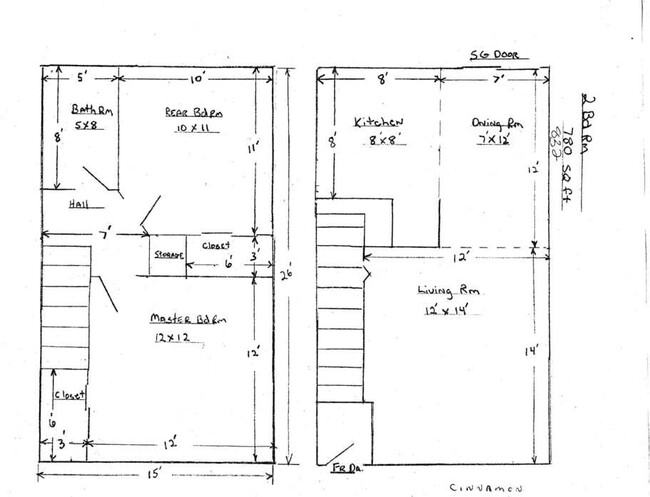 Floorplan - Cinnamon Square Apartments