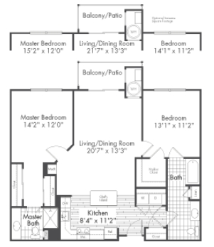 2BR/2BA - The Reserve at Riverdale