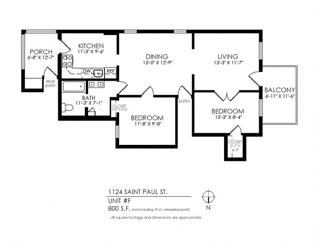 Floorplan - 1124 N. St. Paul Street