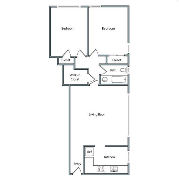 2BR/1BA - South Knoll Apartments