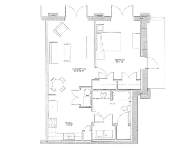 Floorplan - The Lofts at Southside Apartments