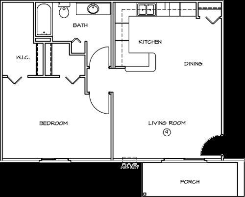 1BR/1BA - De Pere Apartments