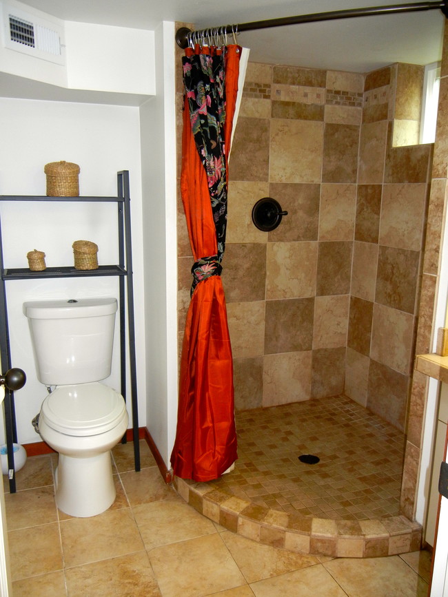 Bathroom large custom tile shower - 14027 Roslyn Pl N