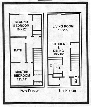 2BR/1.5BA Townhome at Plaza - Plaza Terrace Apartments