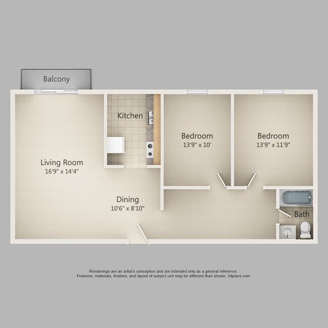 Floorplan - Corliss Apartments