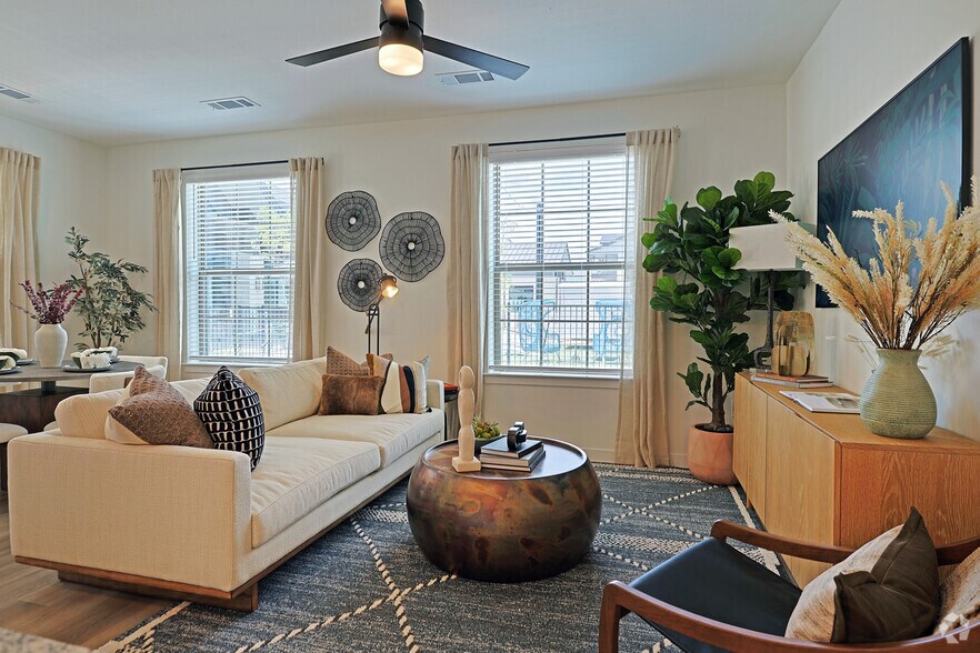 2BR, 2BA - 1,211SF - Living Area - View at Manor Crossing