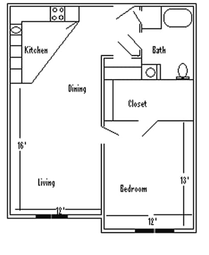 1BR/1BA - Crosshill Housing