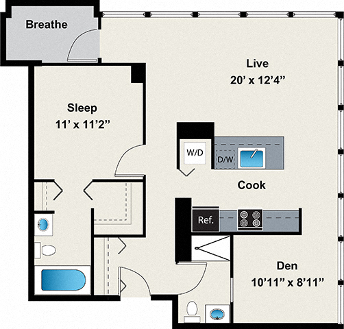 Floorplan - 24 S Morgan Apartments