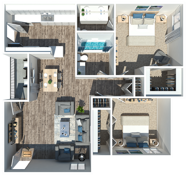 Floorplan - Cedarwood Apartments