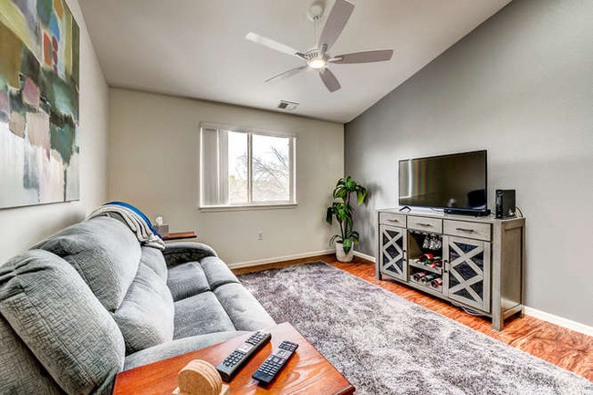 Living Room (staged) - Clocktower Lofts