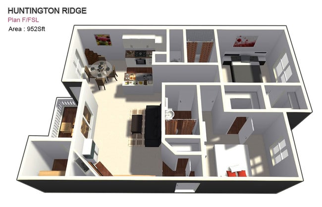 Two Bed / Two Bath - Huntington Ridge