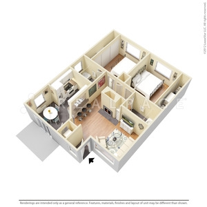 2BR/2BA - The Timbers Apartments