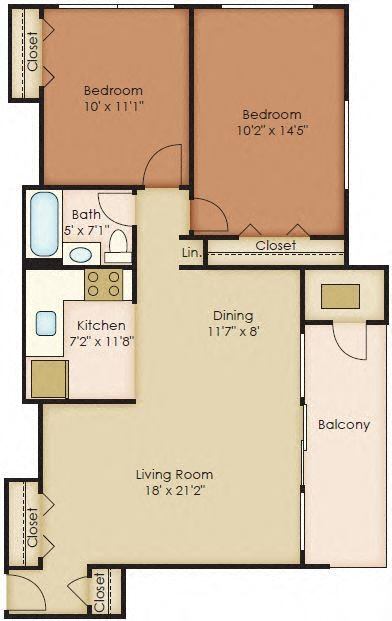 Floorplan - Walker Mill Apartments