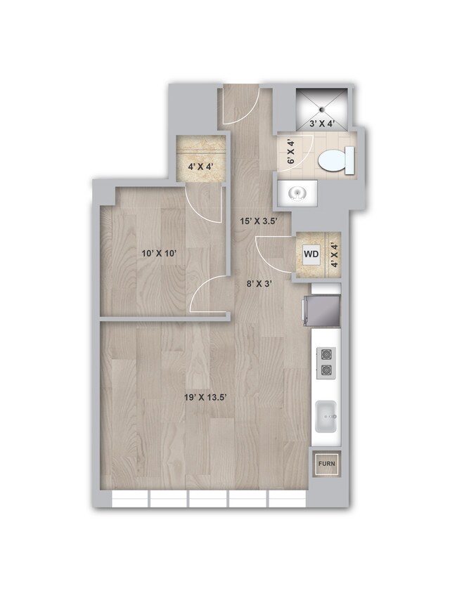 Floorplan - Kasa Cadillac Square Detroit