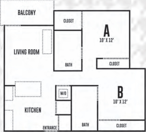 2BR/2BA - District Lofts