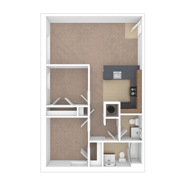 The Springs - 2 Bed, 1.5 Bath, 731 sq. ft. - The Springs Apartments
