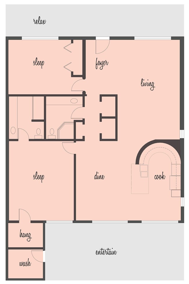 Floor Plan - 3703 E Montecito Ave