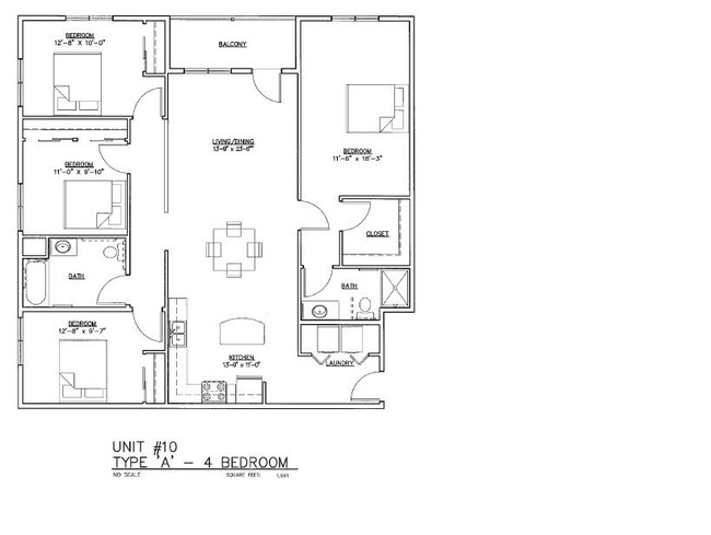 Floorplan - Kingston Village Apartments