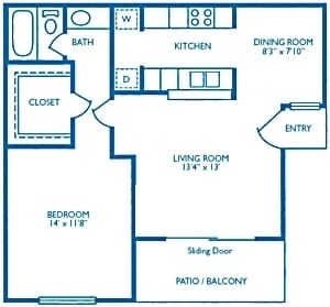 1BR/1BA - Walden Pond