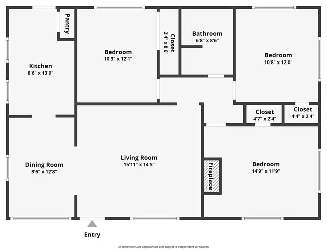 Building Photo - Charming 3 Bed/1 Bath House w/ RBP & Secur...