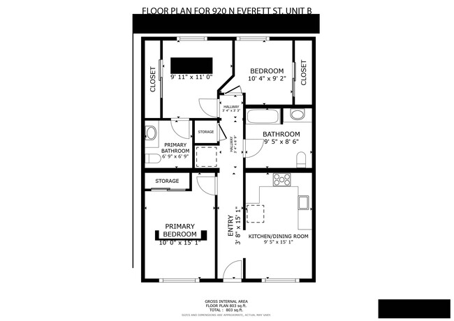 Floorplan - 920 Everett St.