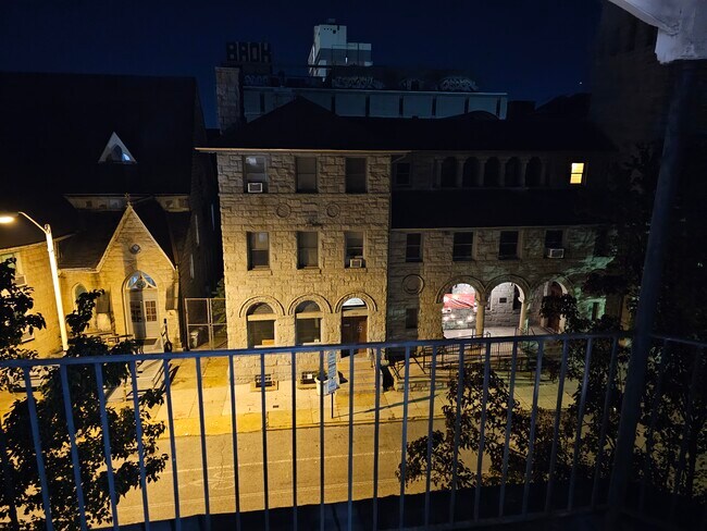 Night Time View from Primary Bedroom Balcony - 1919 Saint Paul St
