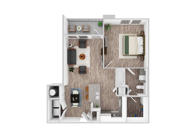 1 Bedroom | 1 Bath | 755 SF - Cyan Craig Ranch Apartments
