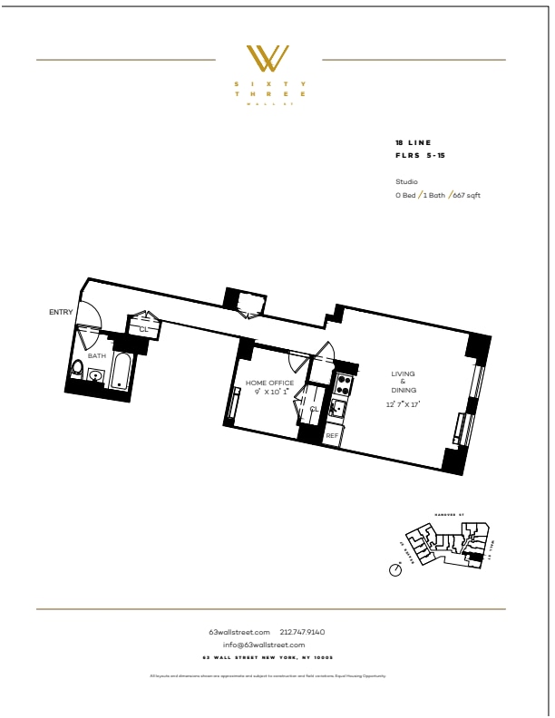Floorplan - 63 Wall Street