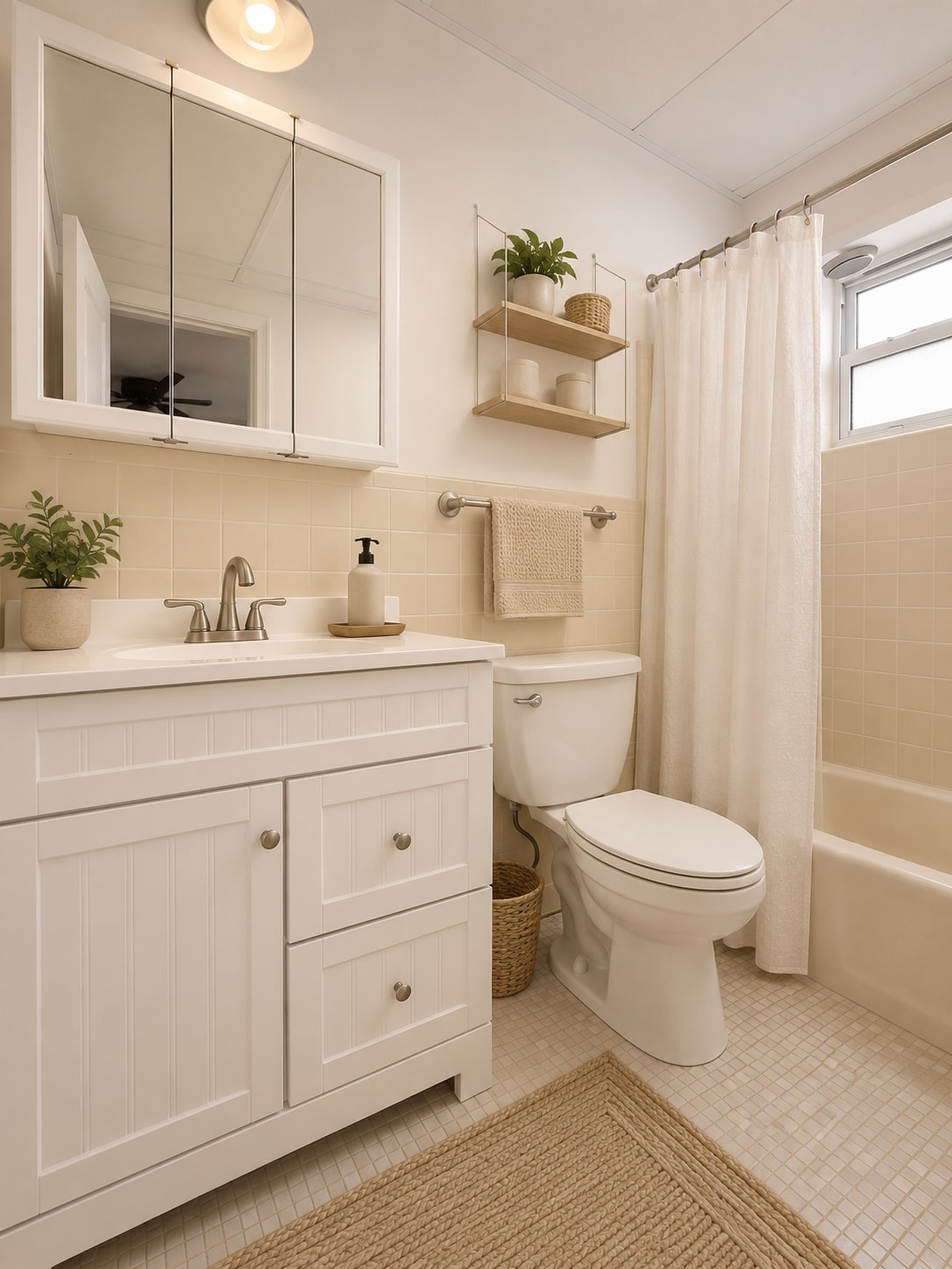 second bathroom with bathtub and new vanity - 4532 Bougainvilla Dr