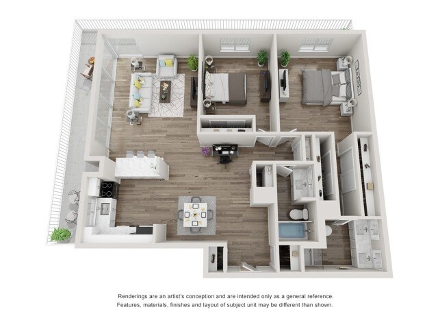 Two Bedroom Two Bath - 2030 Vallejo Street Apartments (08/25)