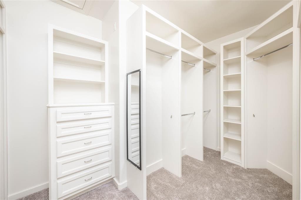 Walk In Closet Offers Custom Built Ins - 643 Hartman St